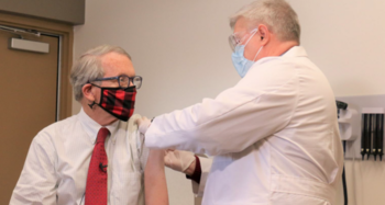 Ohio Gov. Mike DeWine receives his COVID-19 vaccine